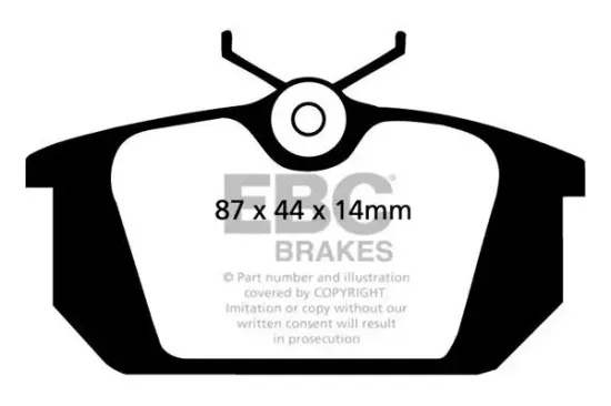 Bremsbelagsatz, Scheibenbremse Hinterachse EBC Brakes DP2596 Bild Bremsbelagsatz, Scheibenbremse Hinterachse EBC Brakes DP2596