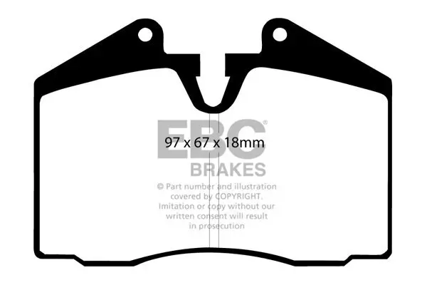 Bremsbelagsatz, Scheibenbremse EBC Brakes DP4612R