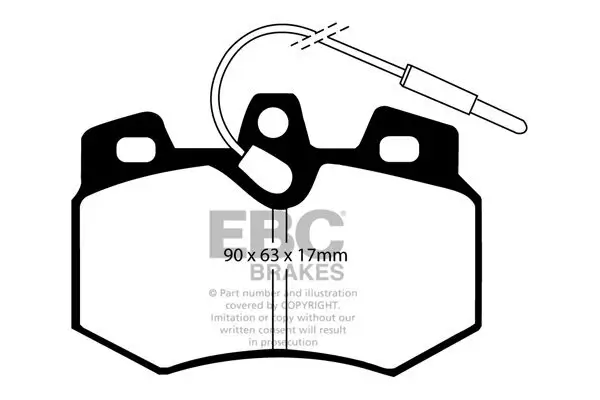 Bremsbelagsatz, Scheibenbremse EBC Brakes DP4626R