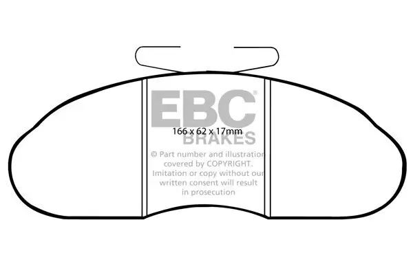 Bremsbelagsatz, Scheibenbremse Vorderachse EBC Brakes DP633