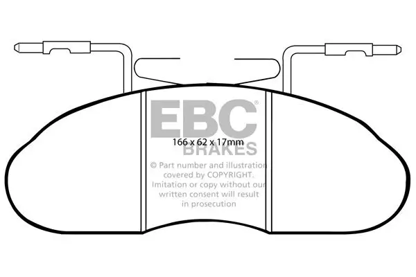 Bremsbelagsatz, Scheibenbremse EBC Brakes DP633/2