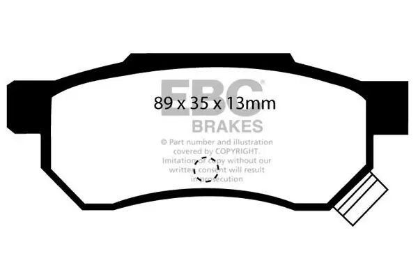 Bremsbelagsatz, Scheibenbremse Hinterachse EBC Brakes DP642/2