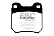 Bremsbelagsatz, Scheibenbremse EBC Brakes DP3675C