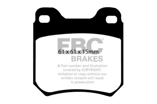 Bremsbelagsatz, Scheibenbremse Hinterachse EBC Brakes DP3675C Bild Bremsbelagsatz, Scheibenbremse Hinterachse EBC Brakes DP3675C