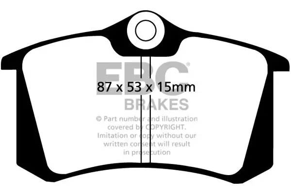 Bremsbelagsatz, Scheibenbremse EBC Brakes DP3680C