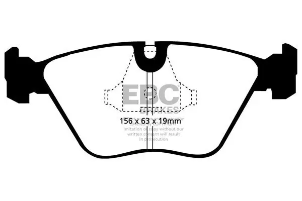 Bremsbelagsatz, Scheibenbremse Vorderachse EBC Brakes DP3689C