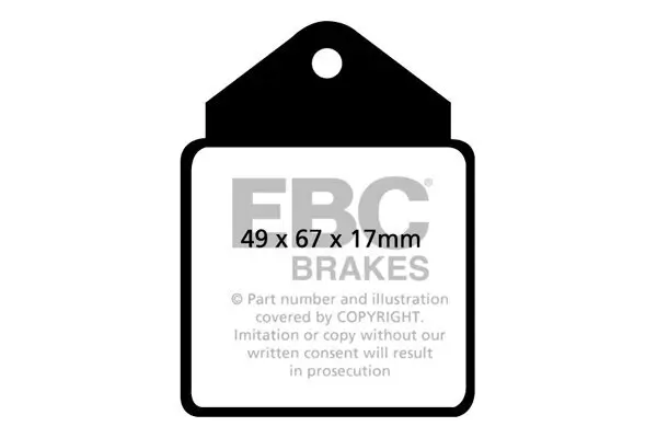 Bremsbelagsatz, Scheibenbremse EBC Brakes DP2710