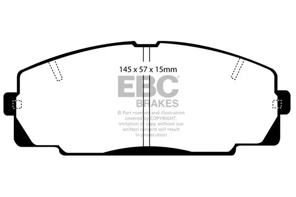 Bremsbelagsatz, Scheibenbremse EBC Brakes DP4722R