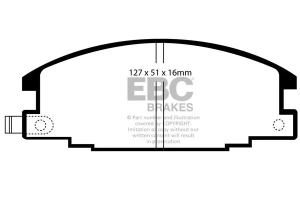 Bremsbelagsatz, Scheibenbremse EBC Brakes DP6746