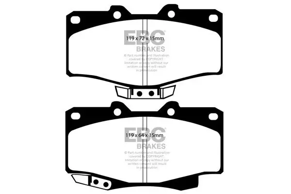 Bremsbelagsatz, Scheibenbremse EBC Brakes DP807