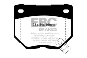 Bremsbelagsatz, Scheibenbremse Hinterachse EBC Brakes DP5826NDX