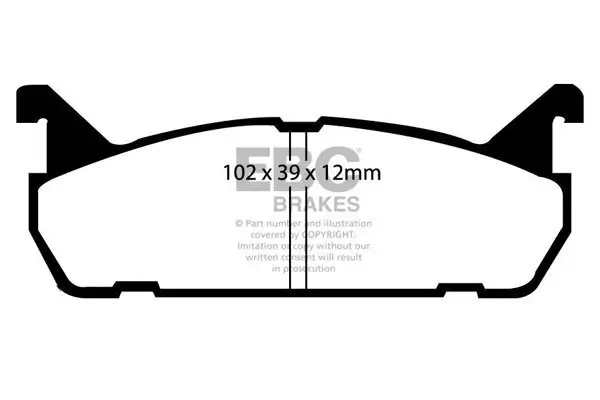 Bremsbelagsatz, Scheibenbremse EBC Brakes DP2828