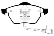 Bremsbelagsatz, Scheibenbremse EBC Brakes DP836