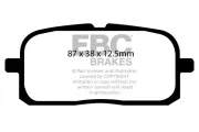 Bremsbelagsatz, Scheibenbremse EBC Brakes DP852