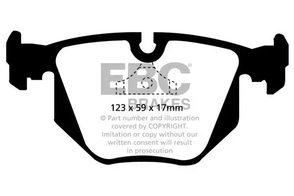 Bremsbelagsatz, Scheibenbremse EBC Brakes DP871