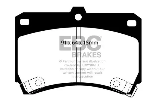 Bremsbelagsatz, Scheibenbremse EBC Brakes DP884 Bild Bremsbelagsatz, Scheibenbremse EBC Brakes DP884