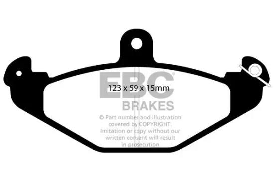 Bremsbelagsatz, Scheibenbremse EBC Brakes DP885 Bild Bremsbelagsatz, Scheibenbremse EBC Brakes DP885