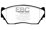 Bremsbelagsatz, Scheibenbremse EBC Brakes DP892