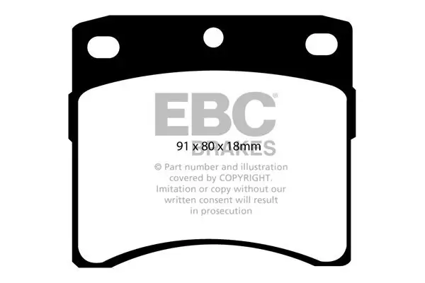 Bremsbelagsatz, Scheibenbremse EBC Brakes DP939