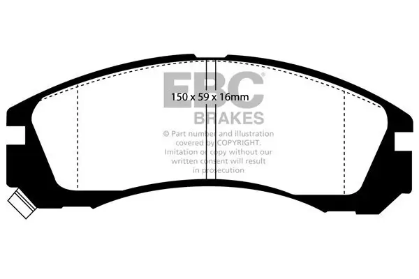 Bremsbelagsatz, Scheibenbremse EBC Brakes DP5954NDX