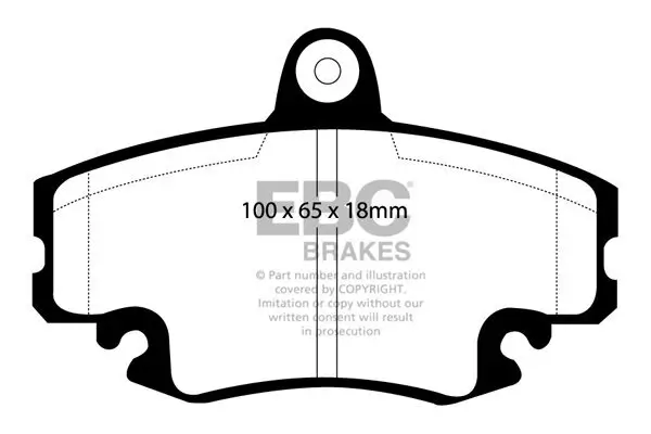 Bremsbelagsatz, Scheibenbremse EBC Brakes DP959