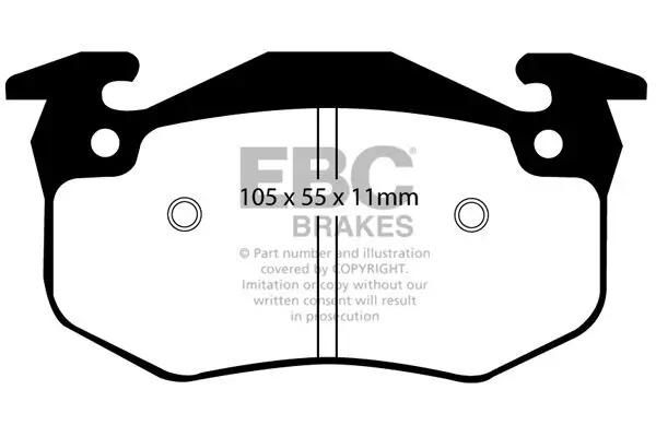 Bremsbelagsatz, Scheibenbremse Hinterachse EBC Brakes DP983