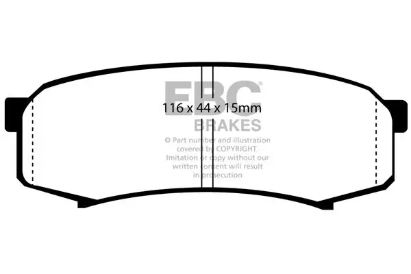 Bremsbelagsatz, Scheibenbremse EBC Brakes DP4993R