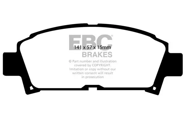 Bremsbelagsatz, Scheibenbremse Vorderachse EBC Brakes DP2995