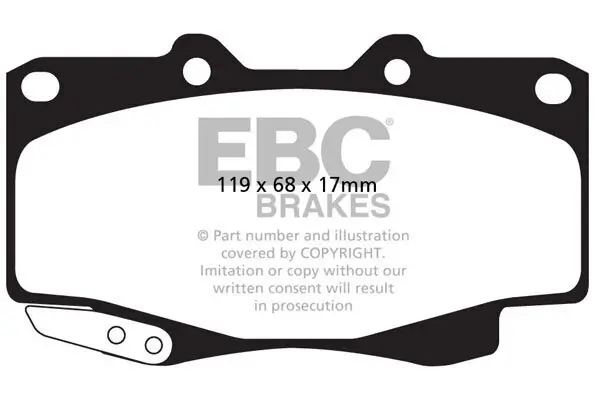 Bremsbelagsatz, Scheibenbremse EBC Brakes DP62005