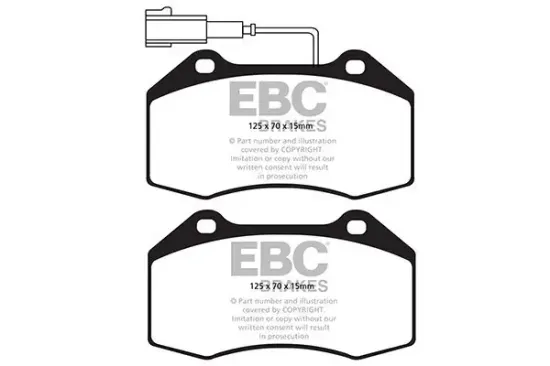 Bremsbelagsatz, Scheibenbremse EBC Brakes DP42021R Bild Bremsbelagsatz, Scheibenbremse EBC Brakes DP42021R