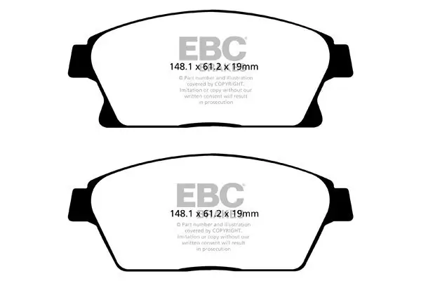 Bremsbelagsatz, Scheibenbremse Vorderachse EBC Brakes DP22067