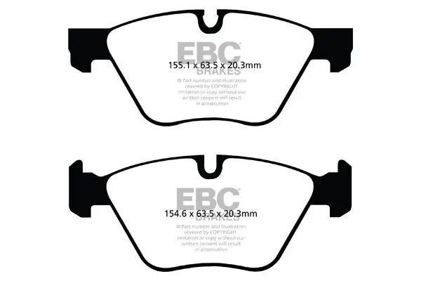 Bremsbelagsatz, Scheibenbremse EBC Brakes DPX2077