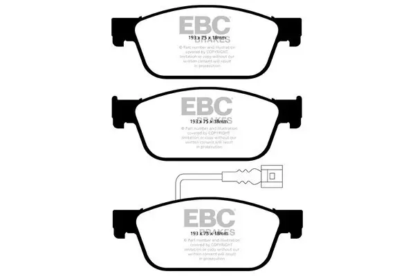 Bremsbelagsatz, Scheibenbremse EBC Brakes DP22096