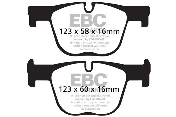 Bremsbelagsatz, Scheibenbremse EBC Brakes DPX2131