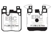 Bremsbelagsatz, Scheibenbremse Hinterachse EBC Brakes DP32133C