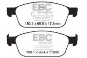 Bremsbelagsatz, Scheibenbremse EBC Brakes DP22145