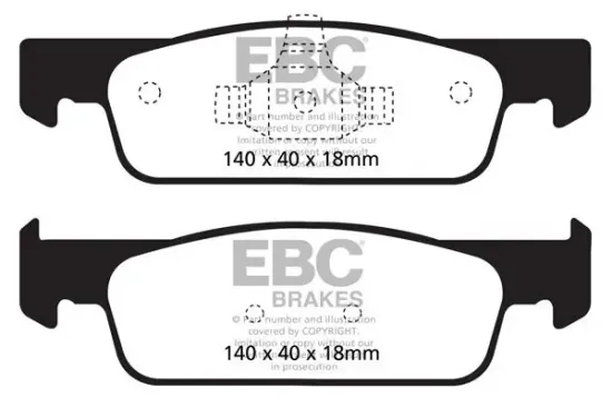 Bremsbelagsatz, Scheibenbremse EBC Brakes DPX2146 Bild Bremsbelagsatz, Scheibenbremse EBC Brakes DPX2146