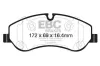 Bremsbelagsatz, Scheibenbremse Vorderachse EBC Brakes DP42151R Bild Bremsbelagsatz, Scheibenbremse Vorderachse EBC Brakes DP42151R