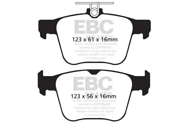 Bremsbelagsatz, Scheibenbremse EBC Brakes DP42173R