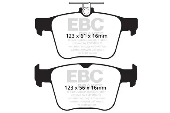 Bremsbelagsatz, Scheibenbremse EBC Brakes DP42173R Bild Bremsbelagsatz, Scheibenbremse EBC Brakes DP42173R