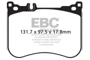 Bremsbelagsatz, Scheibenbremse EBC Brakes DP22178