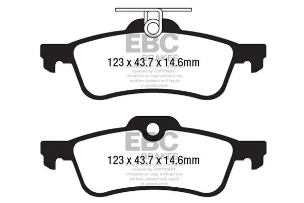 Bremsbelagsatz, Scheibenbremse EBC Brakes DP42181R