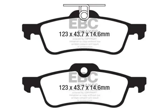 Bremsbelagsatz, Scheibenbremse EBC Brakes DP42181R Bild Bremsbelagsatz, Scheibenbremse EBC Brakes DP42181R