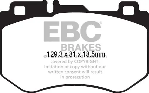 Bremsbelagsatz, Scheibenbremse EBC Brakes DP22209