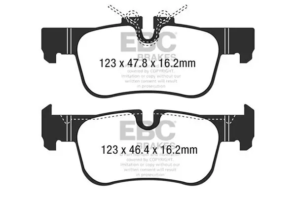 Bremsbelagsatz, Scheibenbremse EBC Brakes DPX2235