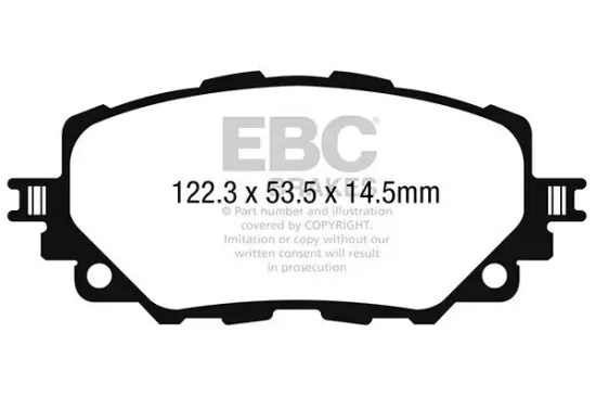 Bremsbelagsatz, Scheibenbremse EBC Brakes DPX2263 Bild Bremsbelagsatz, Scheibenbremse EBC Brakes DPX2263