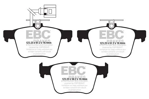 Bremsbelagsatz, Scheibenbremse EBC Brakes DP42295R