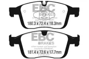 Bremsbelagsatz, Scheibenbremse EBC Brakes DP62296