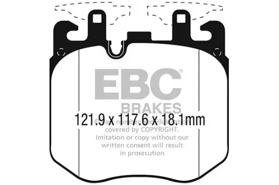 Bremsbelagsatz, Scheibenbremse EBC Brakes DP42304R Bild Bremsbelagsatz, Scheibenbremse EBC Brakes DP42304R