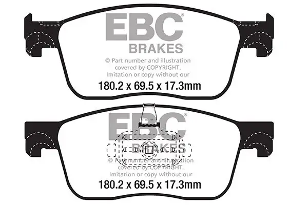 Bremsbelagsatz, Scheibenbremse EBC Brakes DPX2308